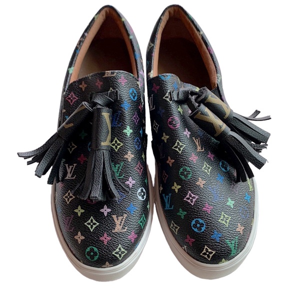 ‼️🌈 Luxury LV Style Monogram Multicolor Loafer 🔥‼️ - Picture 5 of 11